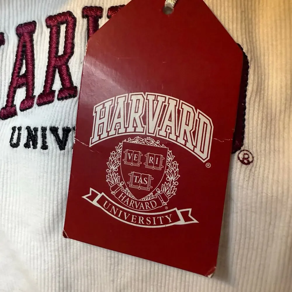 Harvard University Collegiate Tank Top, White Maroon, Youth Size 8/10, NWT